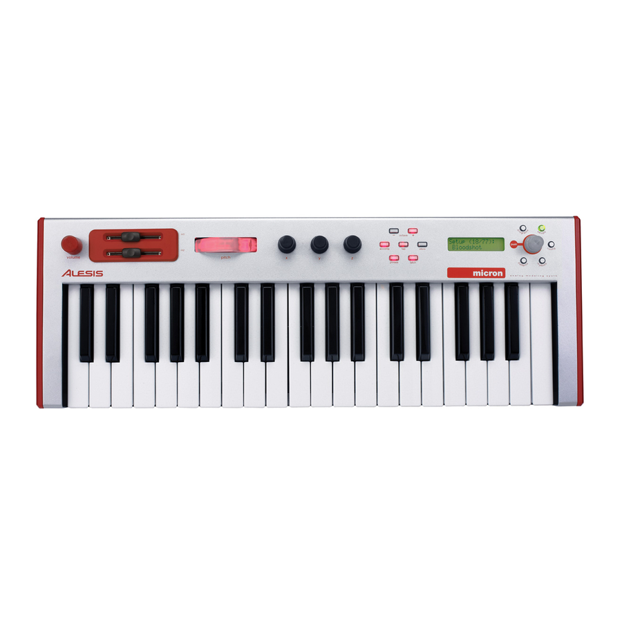 Alesis Micron Reference Manual