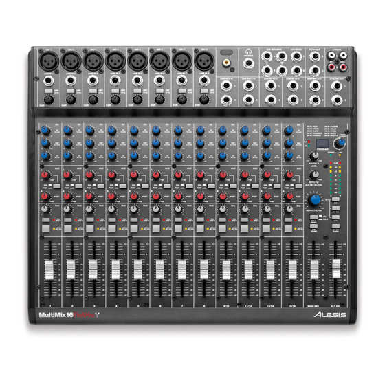 Alesis MultiMix 16 Firewire Manuals