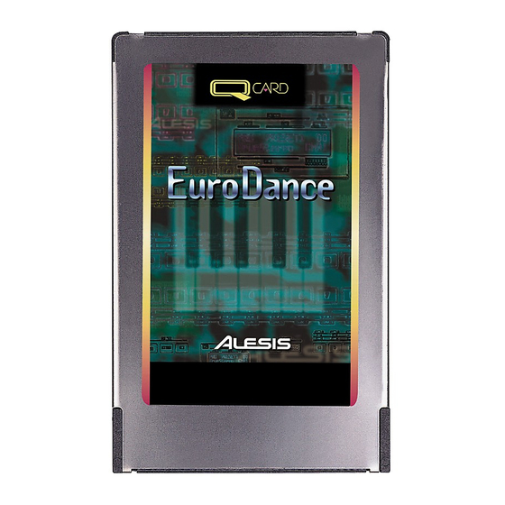 Alesis EuroDance Instructions Manual